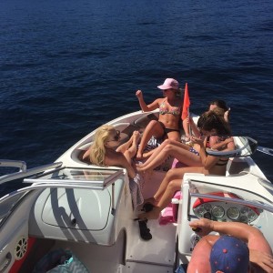 Out on the lake!
