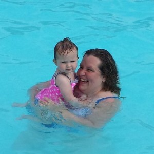 Rachel and Sophia at Hershey campground