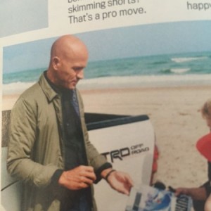 Professional surfer Kelly Slater and his TR OR