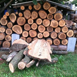 Wood pile growing.....