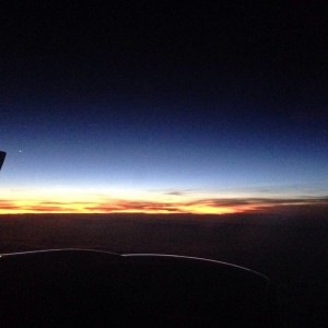 Nice sunset somewhere over the pacific last night.