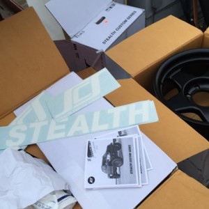 Big thank you to vin @SCS, wheels just came today bursting with promo material to get more of these on the road! Now if they'd just let me join team s