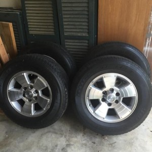 For sale north alabama 17's from a 4th gen 4runner with street tires ~15000 miles left 265/60 r17