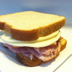 Just a quickie ham and cheese.