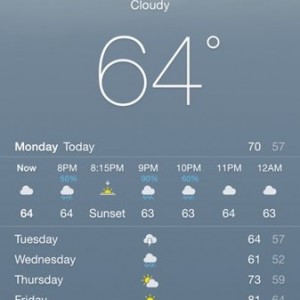Nice August weather!