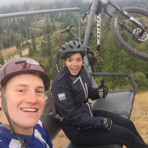 Mtn biking! It's freezing!