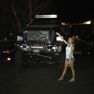 She likes my new truck...