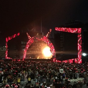 Almost live. ACDC concert at Dodger Stadium last night.