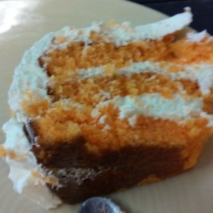 Orange creme cicle cake for dessert