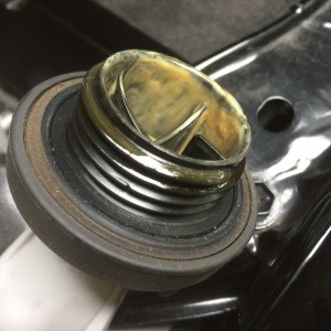 oil fill cap sludge