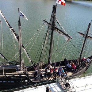 Test. Also from yesterday. Nia and the Pinta here to see.