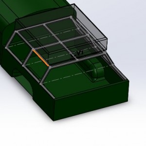 Rack with CVT tent CAD model