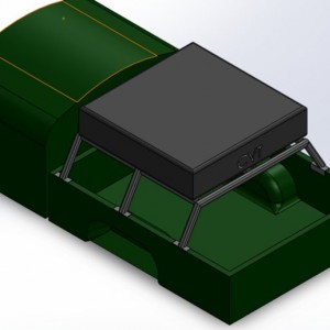 CAD model of my bed rack