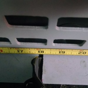 #3 Cut made for passenger side jump seat