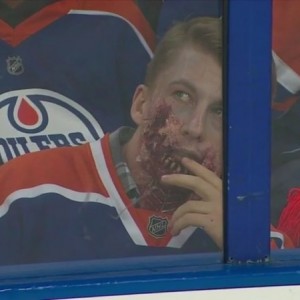 I'm guessing this guy went as Taylor Hall?