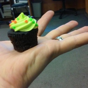 I like to eat these and pretend they're regular size cup cakes and that im a giant