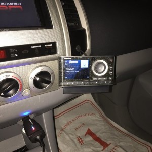 XM Radio with Panavise Mount Installed