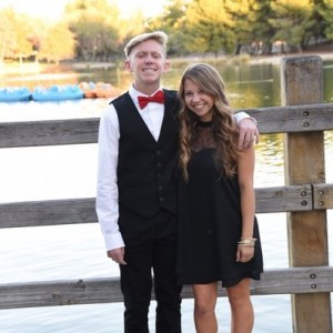 My younger son and his date off to homecoming dance.