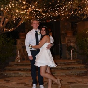 My older son and his girlfriend off to the homecoming dance.