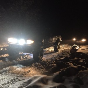 The tits are here! Had a little late night snowboard jib session with the fresh fallen snow!