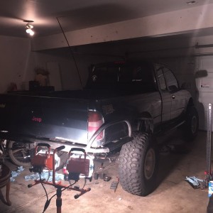 Look who's back home in the garage being broken