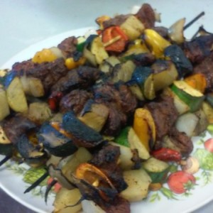Deer kabobs