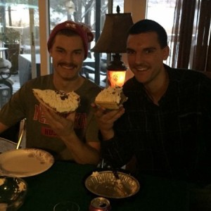 My cousin and I did a half pie eating contest.