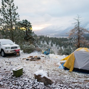 Snowy Campsite
