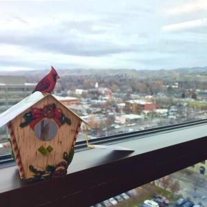 One of my clients sent me a bird house!