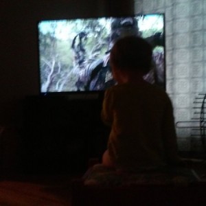 Got charleigh hooked on deer hunting videos. She should be ready by this time next year