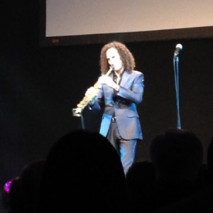 Your correct! That's Kenny G and he's got that sex music playing loud for the ladies