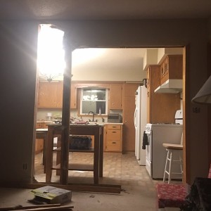 What used to be a 30" pocket door...