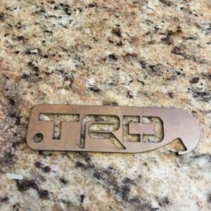 TRD keychain bottle opener