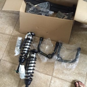 ICON upper control arms and external resi coilovers