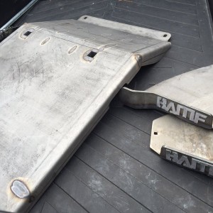Picked up some skids from Jerry. Can't wait to get them painted and installed.