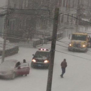 Some people wait till the police show to move their cars for the parking ban.