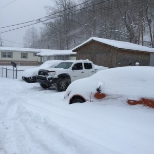 Got a little snow.....