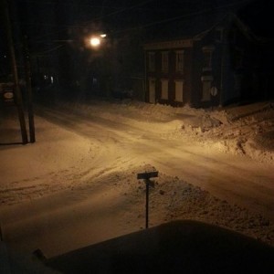 Snow finally done. Time to shovel