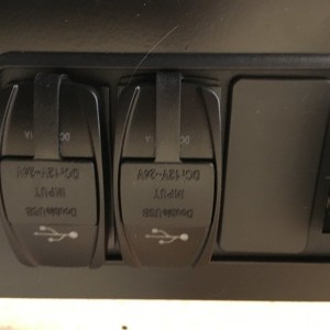 USB outlet switches