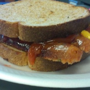 Jalapeno chedderwerst sammie