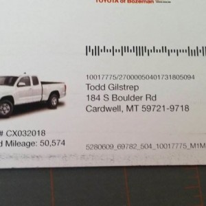 Stupid mailman....Cardwell is about 50 miles away :rolleyes: no wonder the USPS is in trouble
