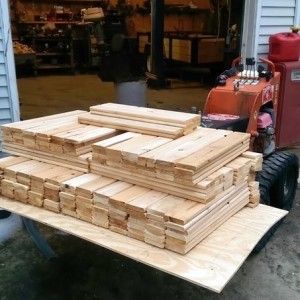 Just got done cutting over 200 of these cedar slats for the new raised vegetable garden beds. -- Kirk Dittenber