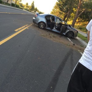 Some kid lost it doing like 80+ around the corner from my buddies house and slammed into a tree.