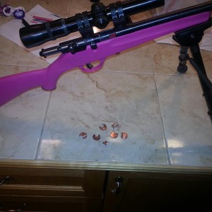 She's getting pretty good. Look out groundhogs!