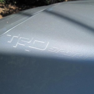 TRD Sport Med Gray Shadow Only Scoop Decal - Light Angle