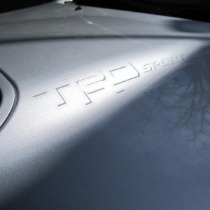 TRD Sport Med Gray Shadow Only Scoop Decal - Dark Angle