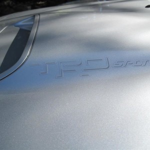 TRD Sport Med Gray Shadow Only Scoop Decal Straight