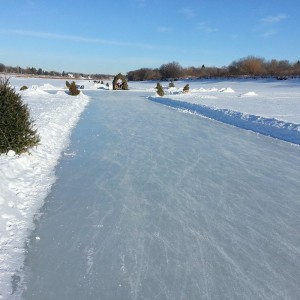 Skating home from work