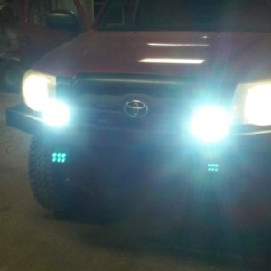 Upgraded the old cheap fogs with some slightly less cheap new fogs. Also thought the ghost bulbs image below the light was kinda cool... And spooky