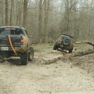 Washed out trail at LBL